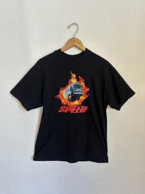 Vintage Authentic 1994 Speed Movie Promo Tee L Keanu Reeves